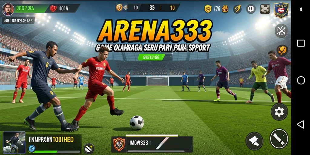 Screenshot utama ARENA333 menampilkan aksi pertandingannya yang seru.