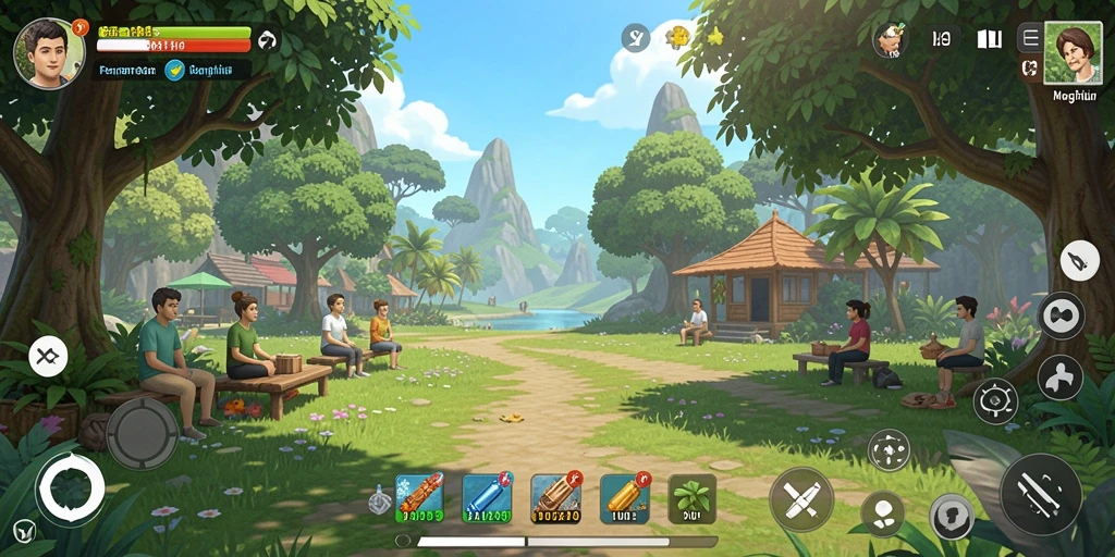 Tangkapan layar dari gameplay D06 yang mengasyikkan dan penuh warna.