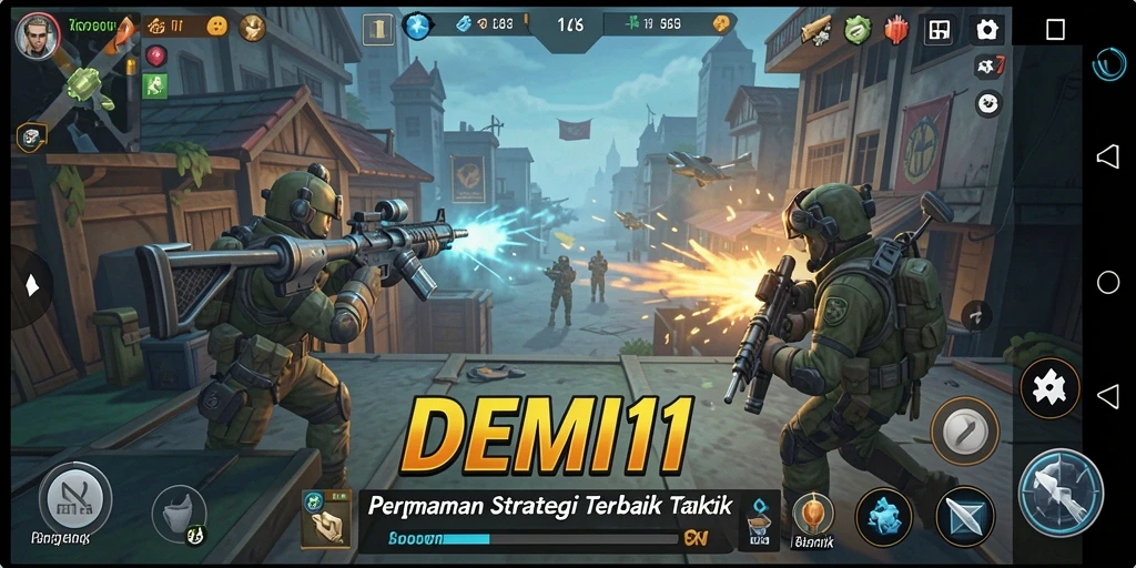 Tangkapan layar permainan DEMI11 menampilkan strategi dan taktik yang mendebarkan.