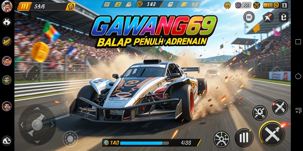 Gameplay GAWANG69 dengan aksi balap cepat dan mendebarkan.