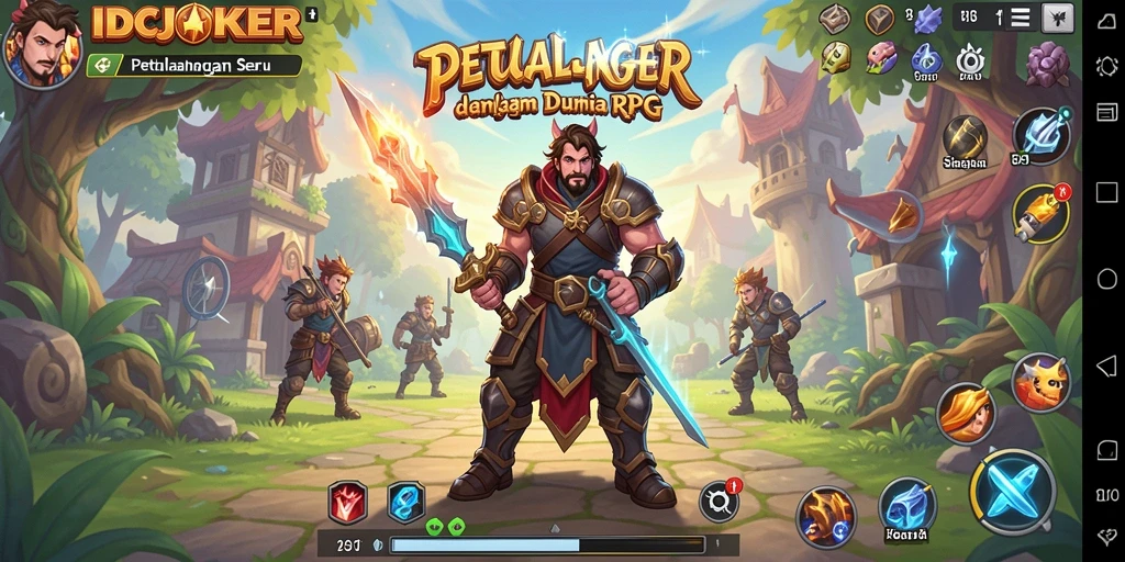 Screenshot utama IDCJOKER dengan tampilan seru gameplay RPG.