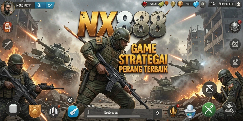 Tampilan gameplay NX888 yang menegangkan dengan strategi SLG.