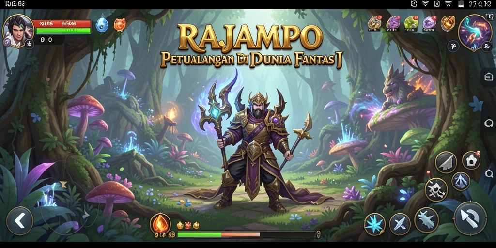 Tampilan gameplay menakjubkan dalam RAJAMPO, menjelajahi dunia petualangan.