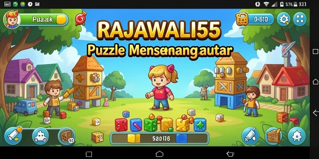 Screenshot gameplay RAJAWALI55 menampilkan teka-teki yang menarik dan menantang.