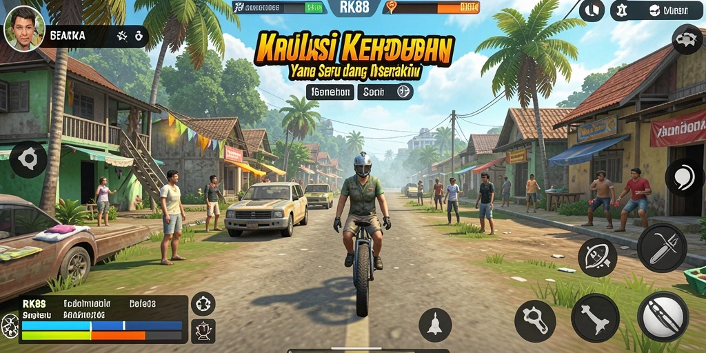 Tampilan gameplay RK88 yang interaktif dan mendetail.