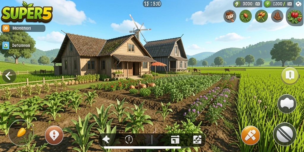 Tampilan gameplay SUPER5 yang seru dan edukatif.