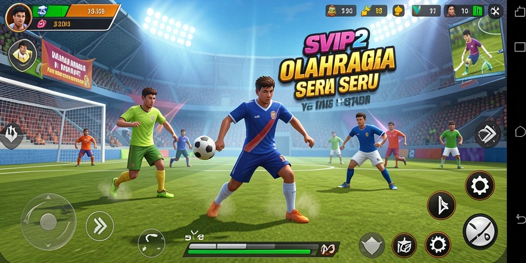 Tampilan menarik dari gameplay <strong>SVIP2</strong> dalam olahraga yang seru.