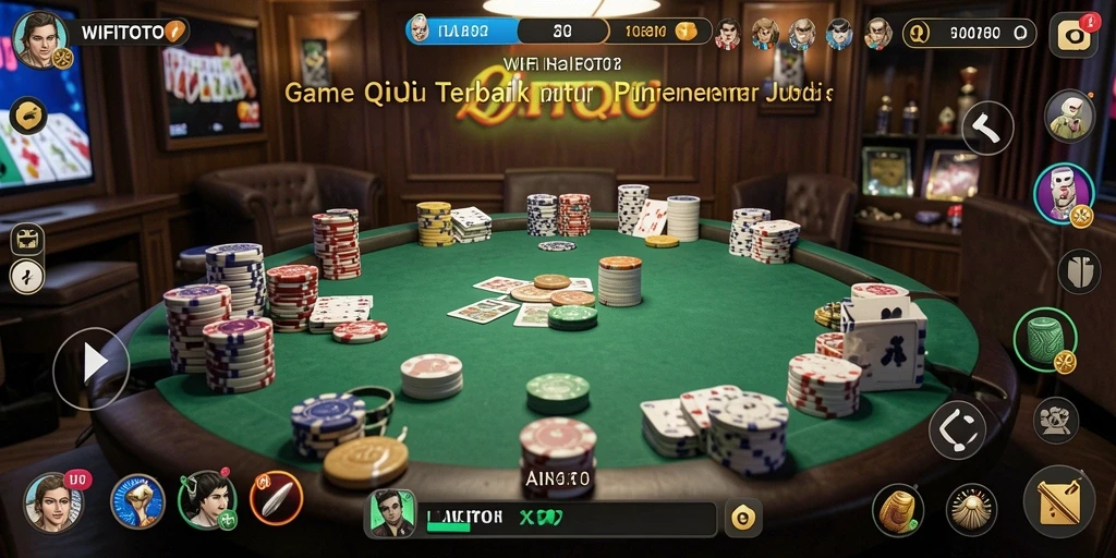 Tampilan gameplay seru dari WIFITOTO, game QiuQiu yang menarik.